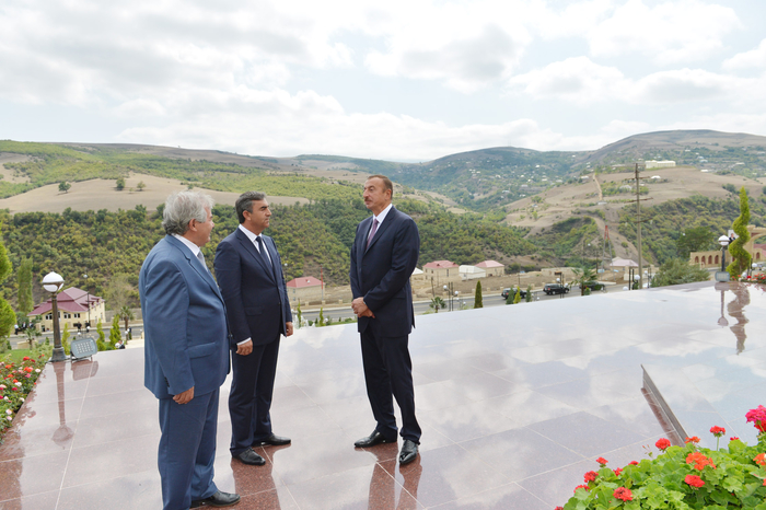 Azerbaijani President arrives in Yardimli District (PHOTO)