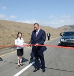 Ilham Aliyev attends opening of 20-kilometer section of Yardimli-Deman-Arvana road (PHOTO)