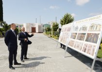Azerbaijani President Ilham Aliyev arrives in Jalilabad District (PHOTO)