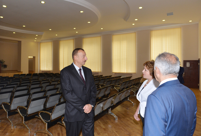 President Ilham Aliyev inspects two remodeled schools in Baku (PHOTO)