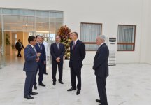 Azerbaijani President attends opening of Yevlakh City Central Hospital (PHOTO)