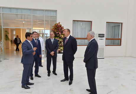 Azerbaijani President attends opening of Yevlakh City Central Hospital (PHOTO)