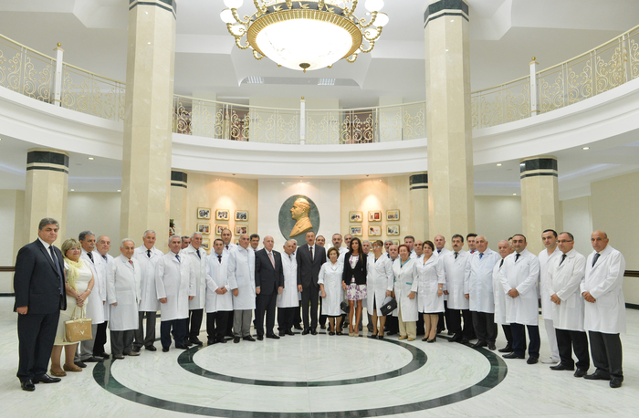 President Ilham Aliyev and his spouse attend opening of Training and Surgical Clinic of Azerbaijan Medical University (PHOTO)