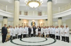 President Ilham Aliyev and his spouse attend opening of Training and Surgical Clinic of Azerbaijan Medical University (PHOTO)