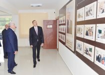 Azerbaijani President visits schools in Khatai district of Baku after overhaul (PHOTO)