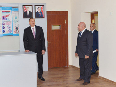 Azerbaijani President visits schools in Khatai district of Baku after overhaul (PHOTO)