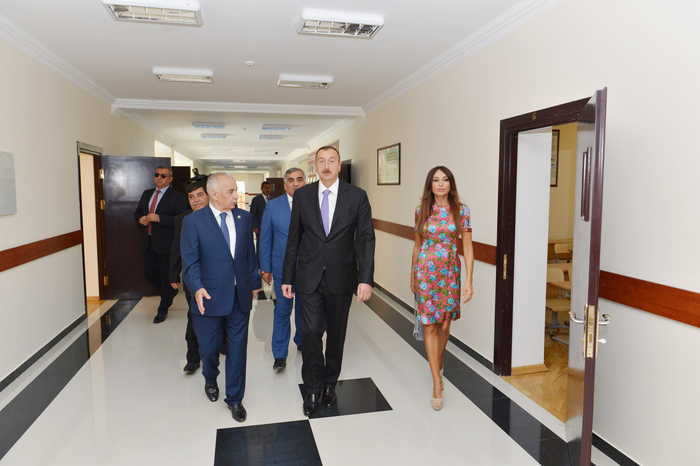 Azerbaijani President and his spouse inspect three remodeled schools in Baku (PHOTO)