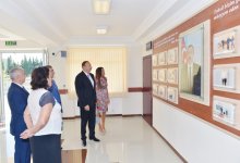 Azerbaijani President and his spouse inspect three remodeled schools in Baku (PHOTO)
