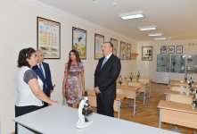 Azerbaijani President and his spouse inspect three remodeled schools in Baku (PHOTO)