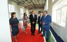 Azerbaijani President and his spouse inspect three remodeled schools in Baku (PHOTO)