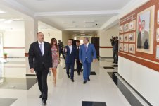 Azerbaijani President and his spouse inspect three remodeled schools in Baku (PHOTO)