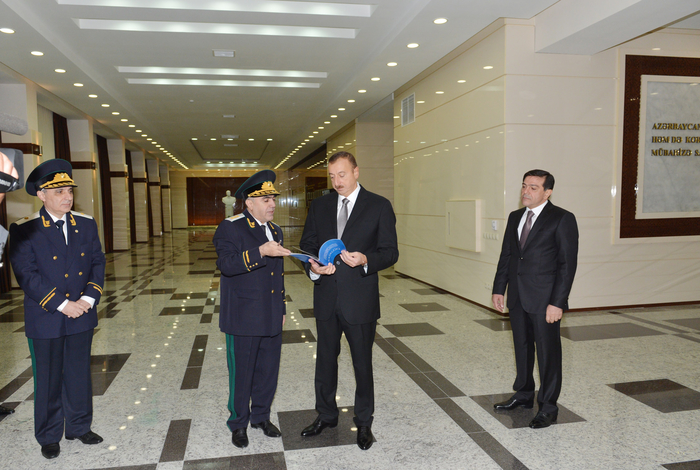 Azerbaijani President attends opening of new building of Anti-Corruption Department under Prosecutor General (PHOTO)