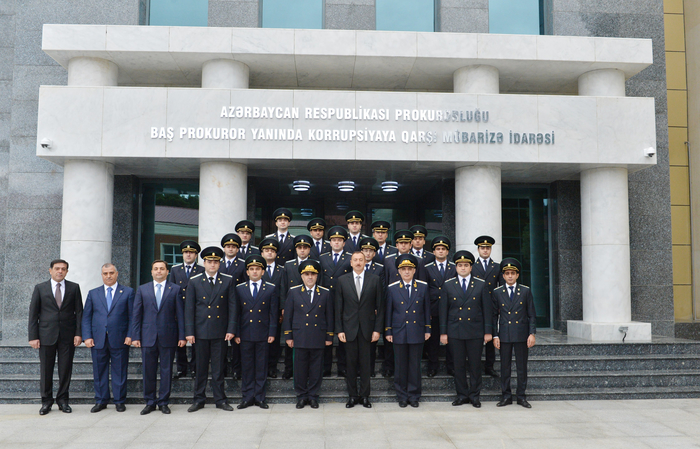 Azerbaijani President attends opening of new building of Anti-Corruption Department under Prosecutor General (PHOTO)