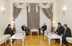 Azerbaijani President receives president of European Olympic Committees (PHOTO)