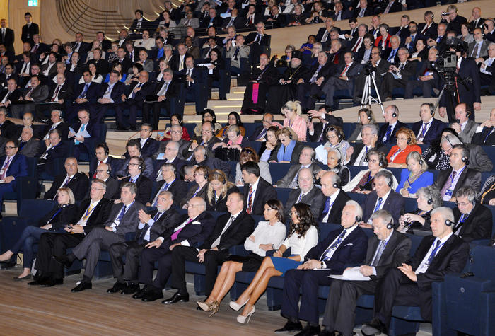Azerbaijani President and his spouse participate in opening of third Baku International Humanitarian Forum