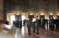 Azerbaijani President visits mausoleum of Mustafa Kemal Ataturk (PHOTO)