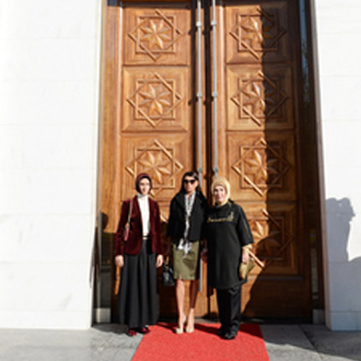 Azerbaijan`s first lady meets spouse of Turkish Premier (PHOTO)