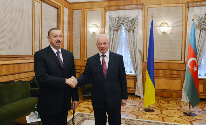 Azerbaijani President meets Ukrainian Prime Minister (PHOTO)