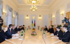 Azerbaijani President meets chairman of Ukraine`s Verkhovna Rada in Kyiv (PHOTO)