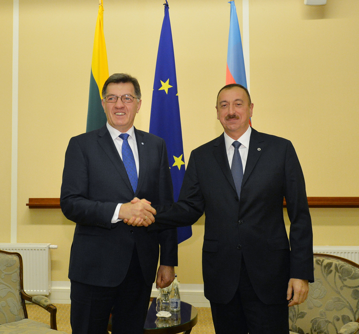 President Ilham Aliyev meets Lithuanian Premier (PHOTO)