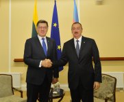 President Ilham Aliyev meets Lithuanian Premier (PHOTO)