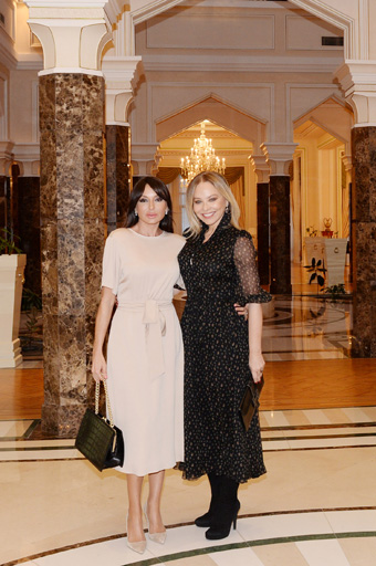 Azerbaijani First Lady meets famous Italian actress Ornella Muti