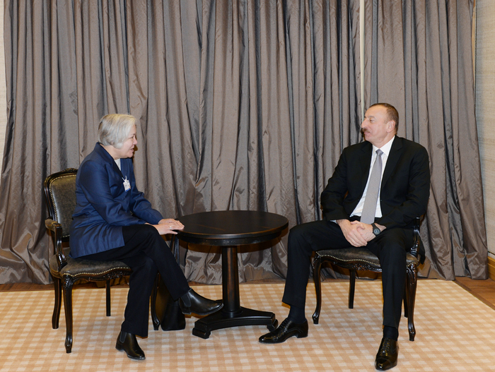 Azerbaijani President meets member of HP Board of Directors (PHOTO)