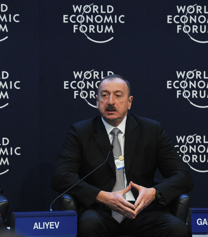 Azerbaijani President attends Eurasia: The Next Frontier? session of World Economic Forum (PHOTO)