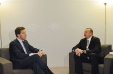Azerbaijani President meets Dutch Premier Mark Rutte (PHOTO)