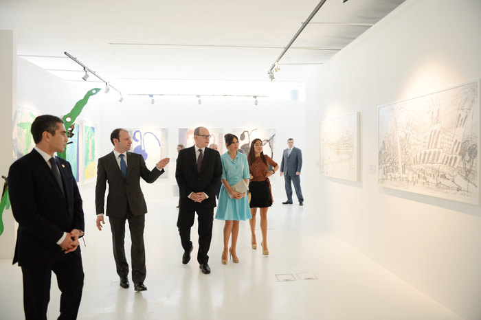 Azerbaijan`s First Lady meets Prince Albert II of Monaco (PHOTO)