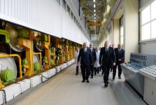 Azerbaijani president attends opening of new industrial facilities in Sumgayit (PHOTO)