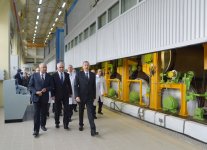 Azerbaijani president attends opening of new industrial facilities in Sumgayit (PHOTO)