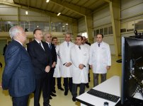 Azerbaijani president attends opening of new industrial facilities in Sumgayit (PHOTO)