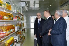 Azerbaijani president attends opening of new industrial facilities in Sumgayit (PHOTO)