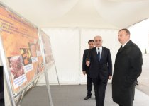 Azerbaijani president attends opening of new industrial facilities in Sumgayit (PHOTO)