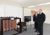 Azerbaijani president attends opening of new industrial facilities in Sumgayit (PHOTO)