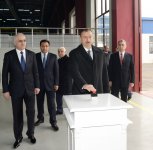 Azerbaijani president attends opening of new industrial facilities in Sumgayit (PHOTO)