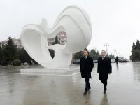 Azerbaijani president attends opening of new industrial facilities in Sumgayit (PHOTO)
