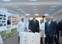 Azerbaijani president attends opening of new industrial facilities in Sumgayit (PHOTO)