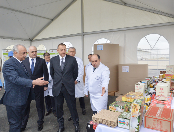 Azerbaijani president attends opening of new industrial facilities in Sumgayit (PHOTO)
