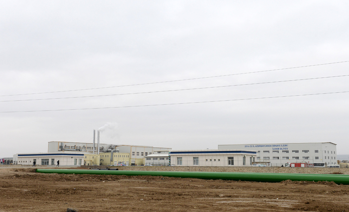 Azerbaijani president attends opening of new industrial facilities in Sumgayit (PHOTO)