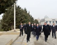 Azerbaijan president views Heydar Aliyev sports and concert complex repair project (PHOTO)