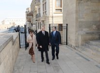 Azerbaijani president and his spouse view new museum exposition at Shirvanshah`s Palace