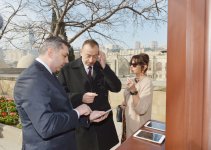 Azerbaijani president and his spouse view new museum exposition at Shirvanshah`s Palace