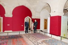 Azerbaijani president and his spouse view new museum exposition at Shirvanshah`s Palace