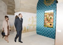 Azerbaijani president and his spouse view new museum exposition at Shirvanshah`s Palace