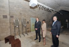 Azerbaijani president and his spouse view new museum exposition at Shirvanshah`s Palace