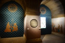 Azerbaijani president and his spouse view new museum exposition at Shirvanshah`s Palace