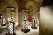 Azerbaijani president and his spouse view new museum exposition at Shirvanshah`s Palace