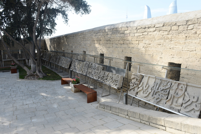 Azerbaijani president and his spouse view new museum exposition at Shirvanshah`s Palace